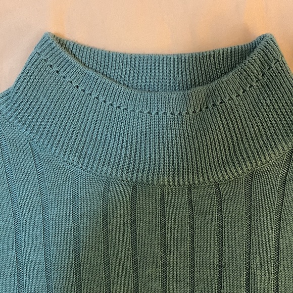 Green Knit Turtleneck - Picture 2 of 5